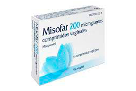 This image displays the packaging of Misofar 200 microgram vaginal tablets, as marketed in Côte d’Ivoire. 