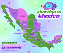 Abortion in Mexico is legal up to 12 weeks and decriminalized by courts
