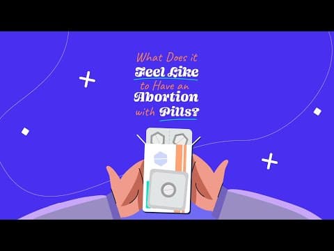 Miniatura del video mostrando manos sosteniendo pastillas abortivas.