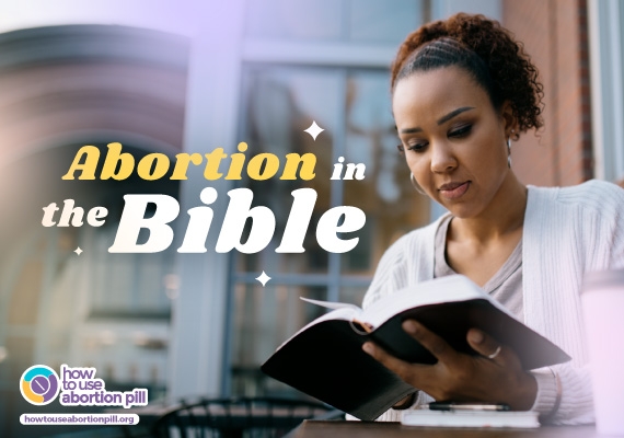 woman looking for abortion information in the bible